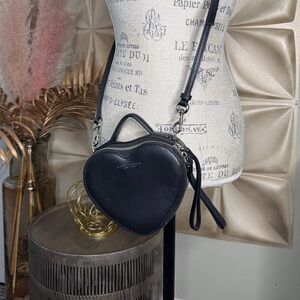Marc Jacobs Black Heart-Shaped Mini Crossbody Bag